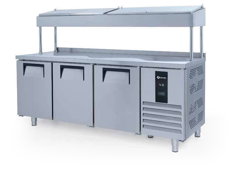 Pizza Salata Hazırlık Buzdolabı 3 Kapılı 