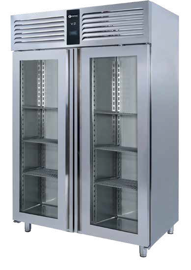 Dik Tip İki Cam Kapılı Buzdolabı -18&#47;-22 Derece 