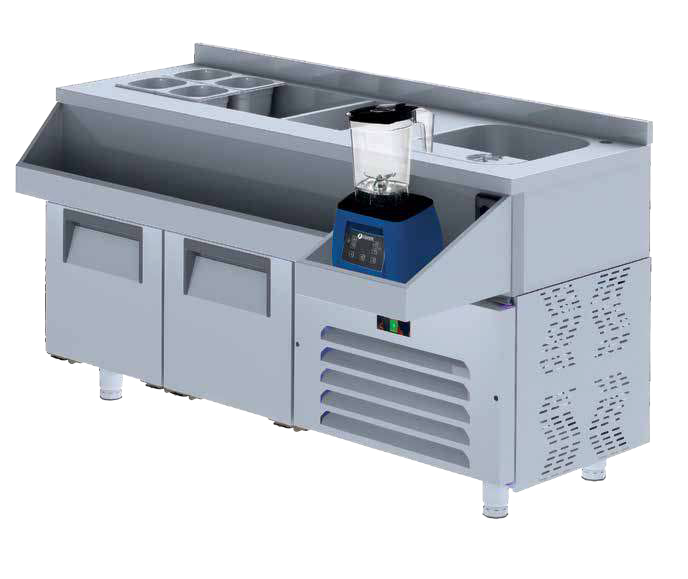 Kokteyl Hazırlık Buzdolabı- Üç Kapılı