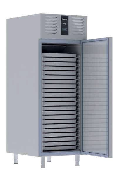 Dik Tip Tek Kapılı Patiserie Dondurucu -18&#47;-22 Derece 40x60 Tepsi Kapasiteli