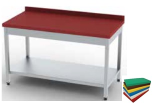 Workbench with Polyethylene Table - With Base Shelf