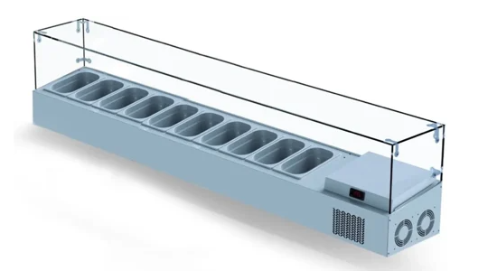 Set Üstü Saladbar - Camlı  +4&#47;+10 Derece 