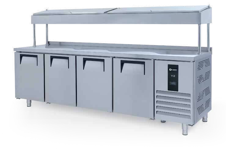 Pizza Salata Hazırlık Buzdolabı 4 Kapılı 